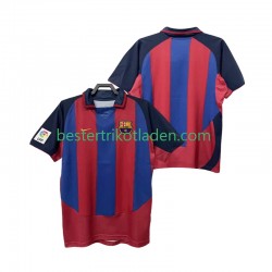 Fußballtrikot FC Barcelona 2003 Retro Heim Trikot Home 2004 Kurzarm für Herren