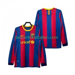 Fußballtrikot FC Barcelona Retro Heim Trikot Home 2011 2010 Langarm für Herren