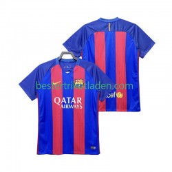 Fußballtrikot FC Barcelona 2016 2017 Retro Heim Trikot Home Kurzarm für Herren