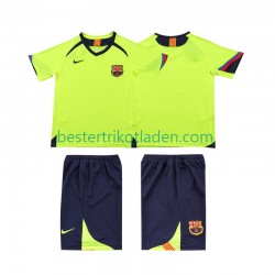 Fußballtrikot FC Barcelona 2005 Retro Auswärts Trikot Away 2006 Kurzarm für Kinder