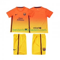 Fußballtrikot FC Barcelona 2012 2013 Retro Auswärts Trikot Away Kurzarm für Kinder