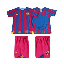Fußballtrikot FC Barcelona Champions League 2005 Retro Heim Trikot Home 2006 Kurzarm für Kinder