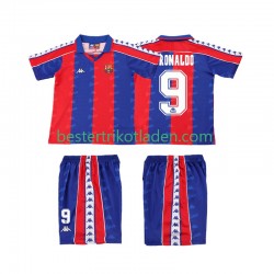Fußballtrikot FC Barcelona Ronaldo 9 1992 1995 Retro Heim Trikot Home Kurzarm für Kinder