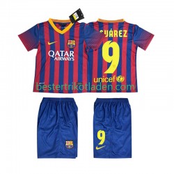 Fußballtrikot FC Barcelona SUARZE 9 2013 2014 Retro Heim Trikot Home Kurzarm für Kinder