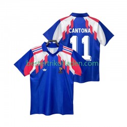 Fußballtrikot Frankreich CANTONA 11 1990 Retro Heim Trikot Home Kurzarm für Herren
