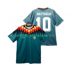 Fußballtrikot Deutschland MATTHAUS 10 Retro Auswärts Trikot Away 1994 Kurzarm für Herren