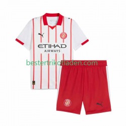 Fußballtrikot Girona Heim Trikot Home 2025-2026 Kurzarm für Kinder