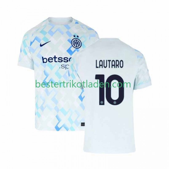 Fußballtrikot Inter Mailand Lautaro Martinez 10 Auswärts Trikot Away 2025-2026 Kurzarm für Herren