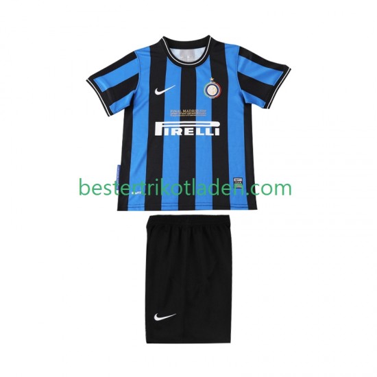 Fußballtrikot Inter Mailand 2009 Retro Heim Trikot Home 2010 Kurzarm für Kinder