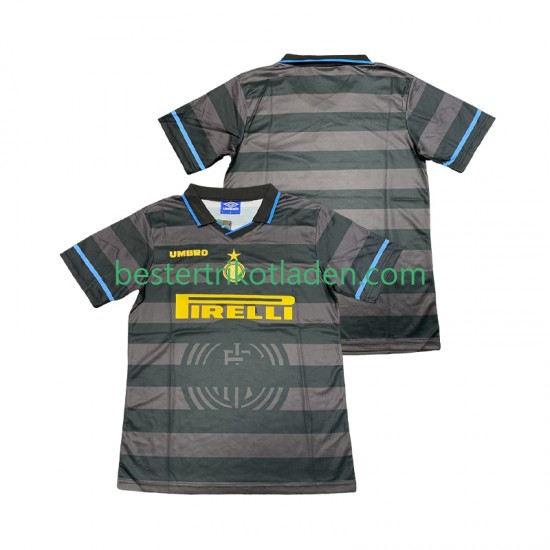 Fußballtrikot Inter Mailand 1997 1998 Retro Ausweich Trikot 3rd Kurzarm für Herren