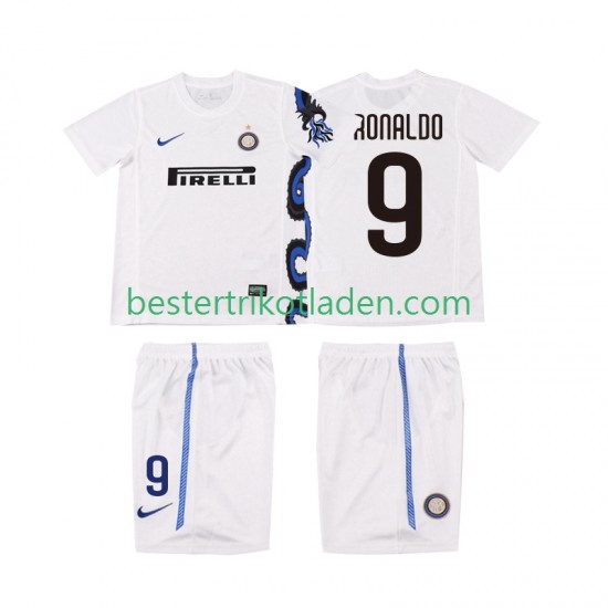 Fußballtrikot Inter Mailand Ronaldo 9 Retro Auswärts Trikot Away 2011 2010 Kurzarm für Kinder