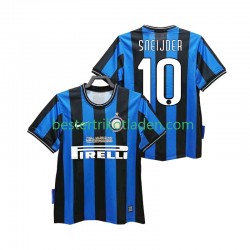 Fußballtrikot Inter Mailand SNEIJDER 10 2009 Retro Heim Trikot Home 2010 Kurzarm für Herren
