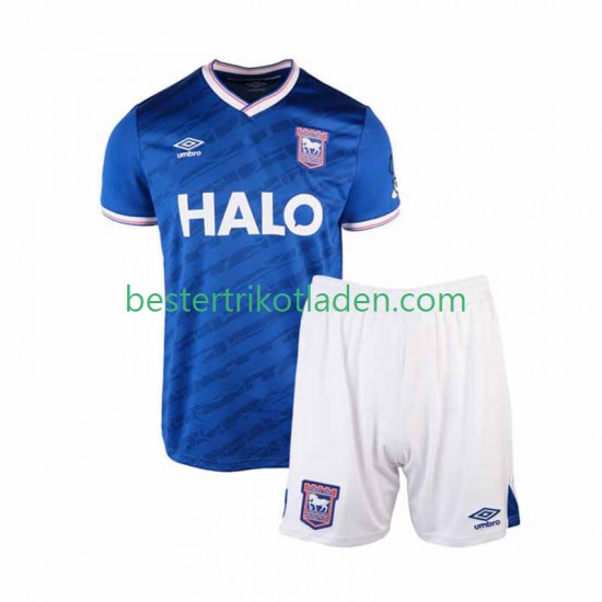 Fußballtrikot Ipswich Town Heim Trikot Home 2025-2026 Kurzarm für Kinder