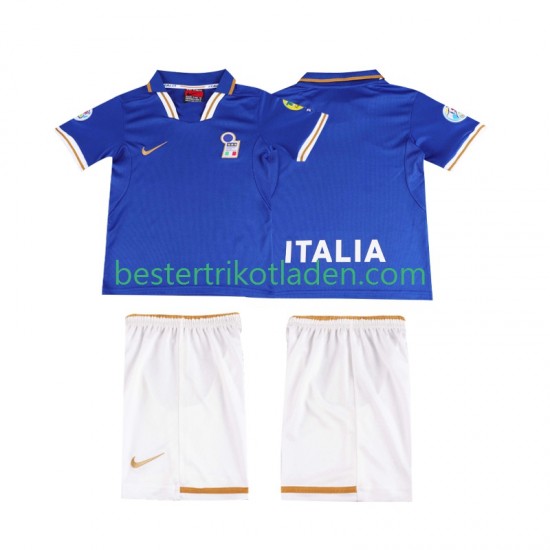Fußballtrikot Italien 1996 Retro Heim Trikot Home Kurzarm für Kinder