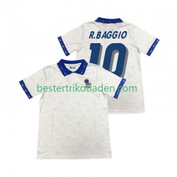 Fußballtrikot Italien Roberto Baggio 10 Retro Auswärts Trikot Away 1994 Kurzarm für Herren