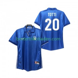 Fußballtrikot Italien Totti 20 1998 Retro Heim Trikot Home Kurzarm für Herren