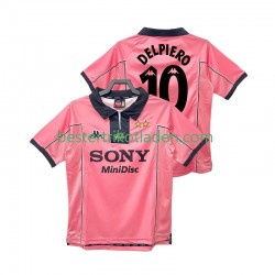 Fußballtrikot Juventus Turin DEL PIER0 10 1997 1998 Retro Auswärts Trikot Away Kurzarm für Herren