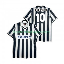Fußballtrikot Juventus Turin DEL PIERO 10 1995 1996 Retro Heim Trikot Home Kurzarm für Herren