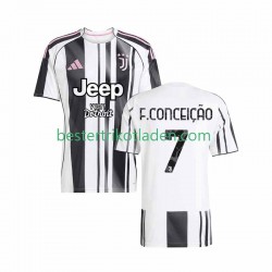 Fußballtrikot Juventus Turin Francisco Conceicao 7 Heim Trikot Home 2025-2026 Kurzarm für Herren