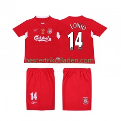 Fußballtrikot Liverpool ALONSO 14 LWP 2005 Retro Heim Trikot Home 2004 Kurzarm für Herren