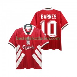 Fußballtrikot Liverpool BARNES 10 1993 1995 Retro Heim Trikot Home Kurzarm für Herren