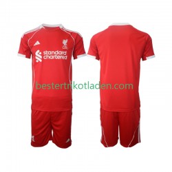 Fußballtrikot Liverpool Heim Trikot Home 2025-2026 Kurzarm für Kinder