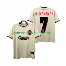 Fußballtrikot Liverpool MCMANAMAN 7 1996 1997 Retro Auswärts Trikot Away Kurzarm für Herren