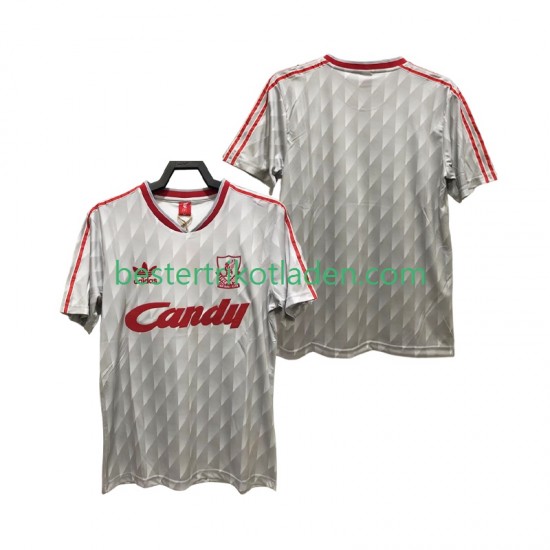 Fußballtrikot Liverpool 1989 1991 Retro Auswärts Trikot Away Kurzarm für Herren