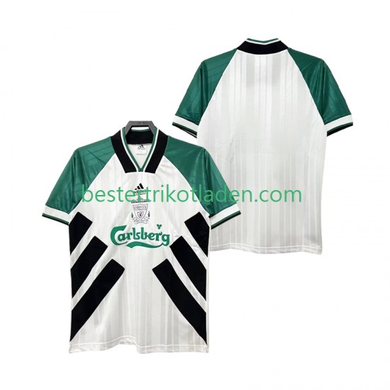 Fußballtrikot Liverpool 1993 1995 Retro Auswärts Trikot Away Kurzarm für Herren
