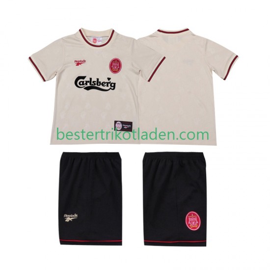 Fußballtrikot Liverpool LWP 1996 1997 Retro Auswärts Trikot Away Kurzarm für Kinder