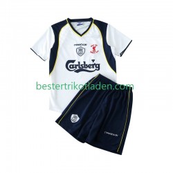 Fußballtrikot Liverpool LWP 2001 2002 Retro Auswärts Trikot Away Kurzarm für Kinder