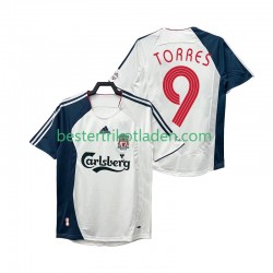 Fußballtrikot Liverpool Torres 9 Retro Auswärts Trikot Away 2008 2006 Kurzarm für Herren