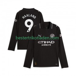 Fußballtrikot Manchester City Erling Haaland 9 Auswärts Trikot Away 2025-2026 Langarm für Herren