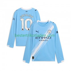 Fußballtrikot Manchester City Jack Grealish 10 Heim Trikot Home 2025-2026 Langarm für Herren