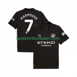 Fußballtrikot Manchester City Omar Marmoush 7 Auswärts Trikot Away 2025-2026 Kurzarm für Herren