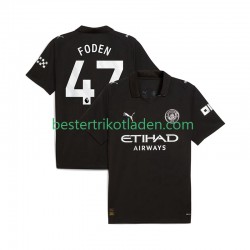 Fußballtrikot Manchester City Phil Foden 47 Auswärts Trikot Away 2025-2026 Kurzarm für Herren
