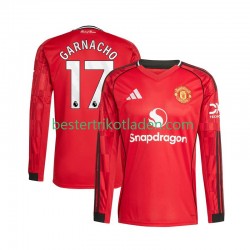 Fußballtrikot Manchester United Alejandro Garnacho 17 Heim Trikot Home 2025-2026 Langarm für Herren