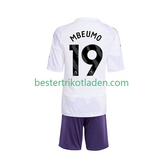 Fußballtrikot Manchester United Bryan Mbeumo 19 Auswärts Trikot Away 2025-2026 Kurzarm für Kinder