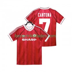 Fußballtrikot Manchester United CANTONA 7 1990 1992 Retro Heim Trikot Home Kurzarm für Herren
