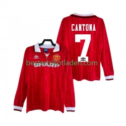 Fußballtrikot Manchester United CANTONA 7 1992 Retro Heim Trikot Home 1994 Langarm für Herren