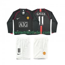 Fußballtrikot Manchester United GIGGS 11 2007 Retro Auswärts Trikot Away 2008 Langarm für Kinder