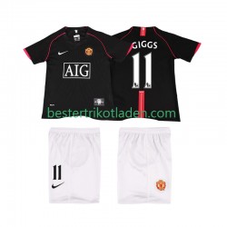 Fußballtrikot Manchester United GIGGS 11 2007 Retro Auswärts Trikot Away 2008 Kurzarm für Kinder