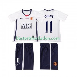 Fußballtrikot Manchester United GIGGS 11 Champions League 2009 Retro Auswärts Trikot Away 2008 Kurzarm für Kinder