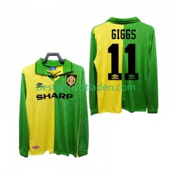 Fußballtrikot Manchester United GIGGS 11 1992 Retro Auswärts Trikot Away 1994 Langarm für Herren