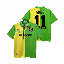 Fußballtrikot Manchester United GIGGS 11 1992 Retro Auswärts Trikot Away 1994 Kurzarm für Herren
