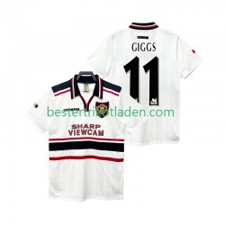 Fußballtrikot Manchester United GIGGS 11 1998 Retro Auswärts Trikot Away 1999 Kurzarm für Herren