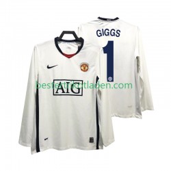 Fußballtrikot Manchester United GIGGS 11 Premier League 2009 Retro Auswärts Trikot Away 2008 Langarm für Herren