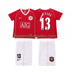 Fußballtrikot Manchester United J.S.PARK 13 2007 Retro Heim Trikot Home 2006 Kurzarm für Kinder