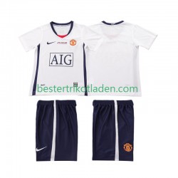 Fußballtrikot Manchester United Champions League 2009 Retro Auswärts Trikot Away 2008 Kurzarm für Kinder