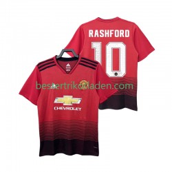 Fußballtrikot Manchester United RASHFORD 10 2018 2019 Retro Heim Trikot Home Kurzarm für Herren